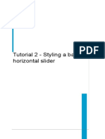 Tutorial 2 - Styling A Basic Horizontal Slider