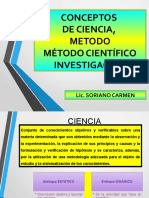 1 Metodo Metodologia Ciencia - Prof Soriano Carmen