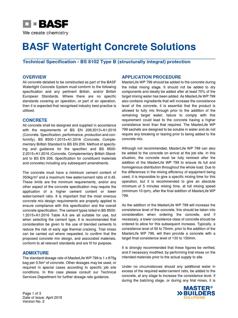 Concrete Specification Guide | PDF | Concrete | Cement