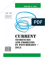 Problems of Psychology in The 21st Century, Vol. 2, 2012