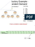 Create A Schedule To Satisfy Demand.: Product Structure Tree For Assembly A