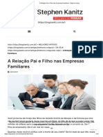 A Relação Pai e Filho Nas Empresas Familiares