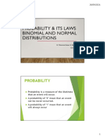 Probability & Its Laws Binomial and Normal Distributions