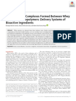 Interpolymeric Complexes Formed Between Whey Proteins and Biopolymers: Delivery Systems of Bioactive Ingredients