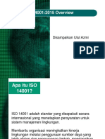 ISO 14001:2015 Overview: Disampaikan Ulul Azmi