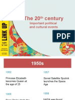 The 20 Century: Important Political and Cultural Events