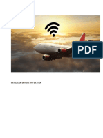 Instalación de Redes Wifi en Avión