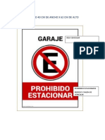 PROHIBIDO ESTACIONRSE