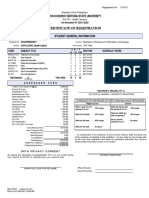 Certificate of Registration: Don Honorio Ventura State University