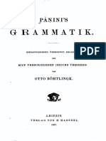 Otto Von Böhtlingk - Panini's Grammatik-Verlag von h. Haessel (1887)