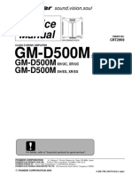 Service Manual: GM-D500M