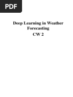 Deep Learning and Weather Forecasting Research