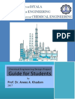 Chemical Engineering Design Project Guide For Student