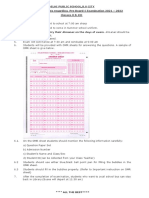 Guidelines For Students - Class - X - XII - Regarding Pre-Board Exam-2021-22