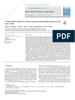 A Sensor-Based Solution To Monitor Grazing Cattle Drinking Behaviour and Water Intake