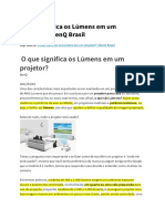 O Que Significa Os Lúmens Em Um Projetor BenQ Brasil