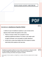 Simultaneous Equation (Economics) (DONE)