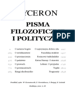 Cyceron - Pisma Filozoficzne I Polityczne