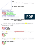 Simple Present Tense - Resumo Completo