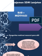 MSDM - A1 - Bab 9 Motivasi