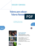 Valores para Educar: Valores Humanos