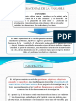 Matriz de Operacionalizacion de Variables.