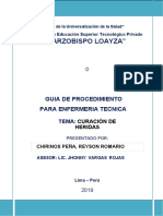 "Arzobispo Loayza": Guia de Procedimiento para Enfermeria Tecnica