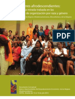 Mujeres Afrodescendientes: La Mirada Trabada en Las Intersecciones de Organización Por Raza y Género