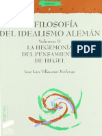 La filosofía del idealismo alemán. Vol. II. La hegemonía del pensamiento de Hegel