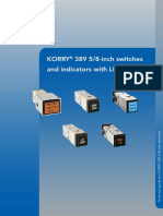 Korry 389 5/8-Inch Switches and Indicators With LED Lighting