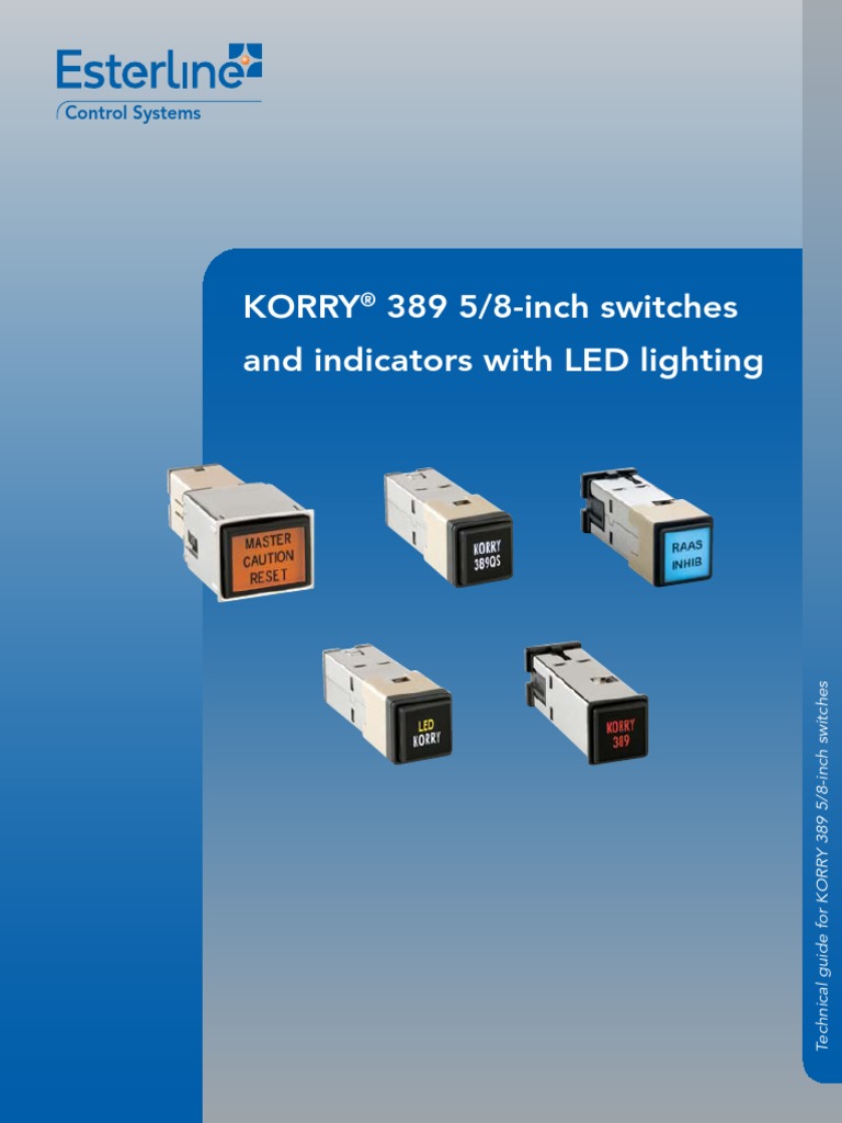 Korry 389 5/8-Inch Switches and Indicators With LED Lighting | PDF ...