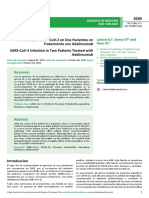 Infección por SARS-CoV-2 en 2 Ptes en Tto con Adalimumab