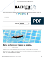 Como se livrar dos insetos na piscina. - Blog Globaltech Brasil