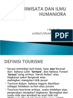 Pariwisata Dan Ilmu Humaniora