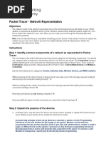 Packet Tracer - Network Representation: Objectives