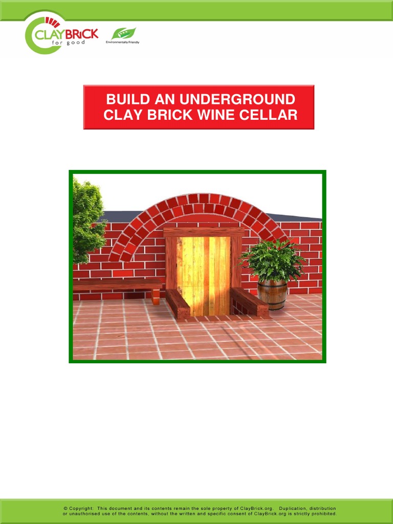 DIY16 Build Your Own UnderGround Wine Cellar PDF Brick Soil