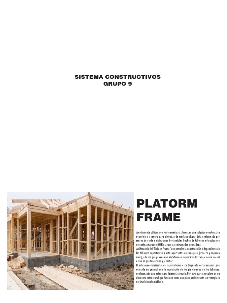 Ventajas del Sistema Platform Frame | PDF | Bóveda (Arquitectura ...