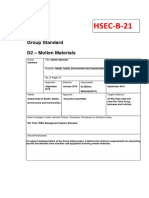 RT Molten Material Standard