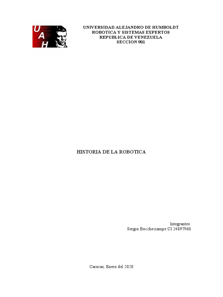 Historia y evolución de la robótica | PDF | Robótica | Robot