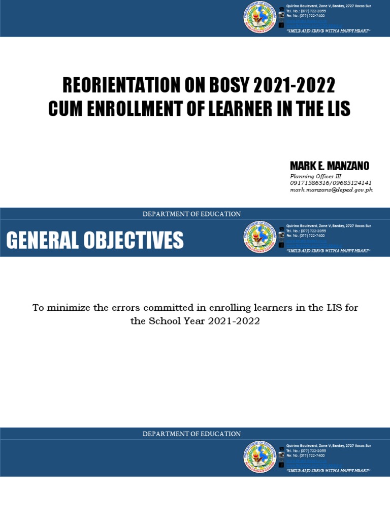 LIS Enrollment Guidelines 2021-2022 | PDF | Computer Science | Computing