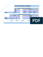 Convertor de Latitud y Longitud en Excel