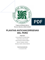 Plantas Anticancerígenas Del Perú
