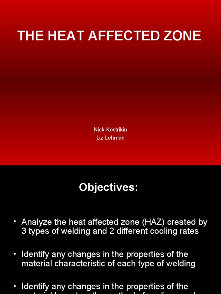 The Heat Affected Zone PDF Construction Welding