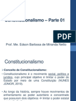 Constitucional I. Aula 03. Constitucionalismo - Parte 01