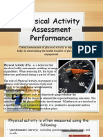 Physical Activity Assessment Performance
