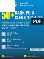 (DostudyOnline.com)Paid Bank PO Clerk 2016-18 Solved Papers 2019 eBook