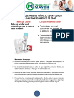 PRACTICA #9. Llevar A Los Niños Al Odontólogo Desde Los Primeros Meses de Edad