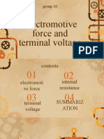 Electromotive Force and Terminal Voltage: Group 10