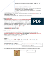 CH 5.6 Isotopic Mass and Atomic Mass (Summary)