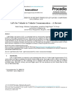 LiFi For Vehicle To Vehicle Communication - A Review
